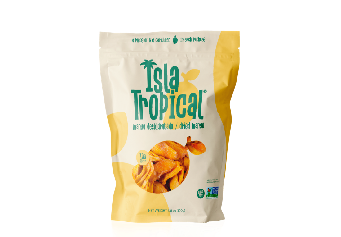 Isla Tropical dried mango — 3.5 oz pouch